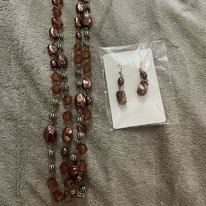 Golden Brown Bead Set